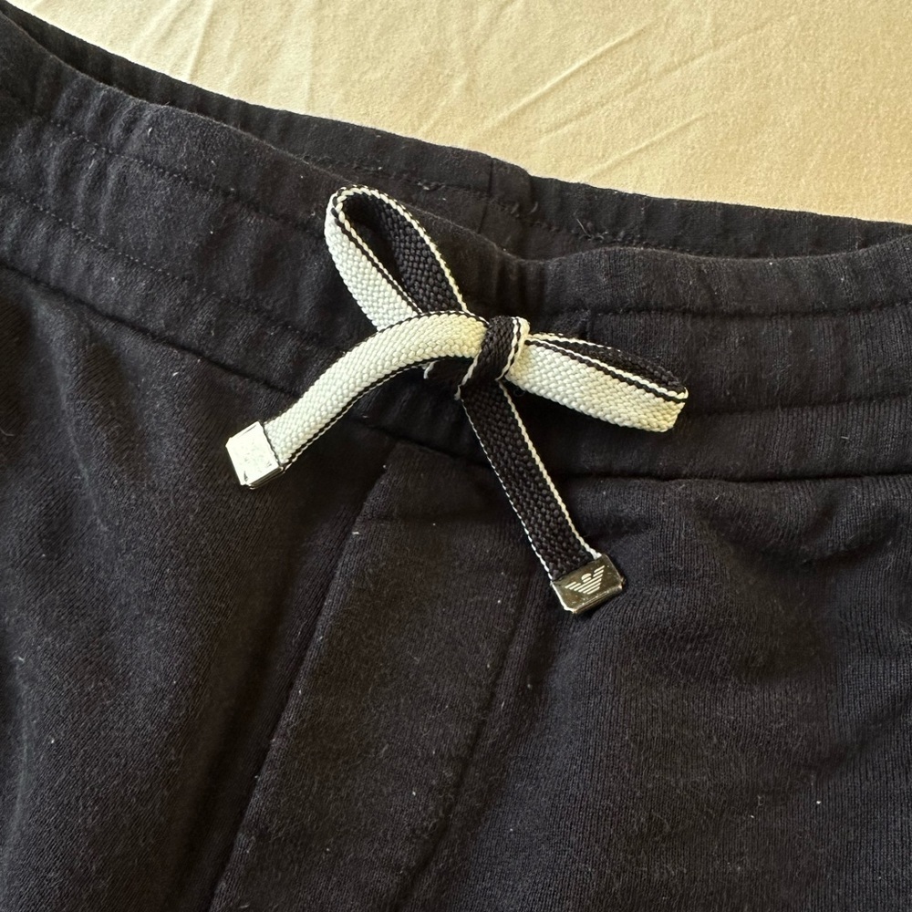 Emporio Armani Boys Navy Modal Jogger Sweatpants Size 4A - Picture 3 of 6